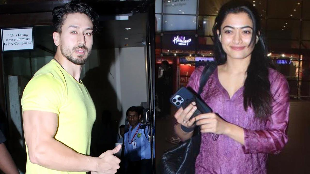 Tiger Shroff and Rashmika Mandanna attend Demon Slayer screening