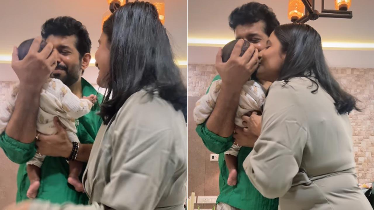 Viineet Kumar Siingh and Ruchira Singh’s little one turns 2 months old