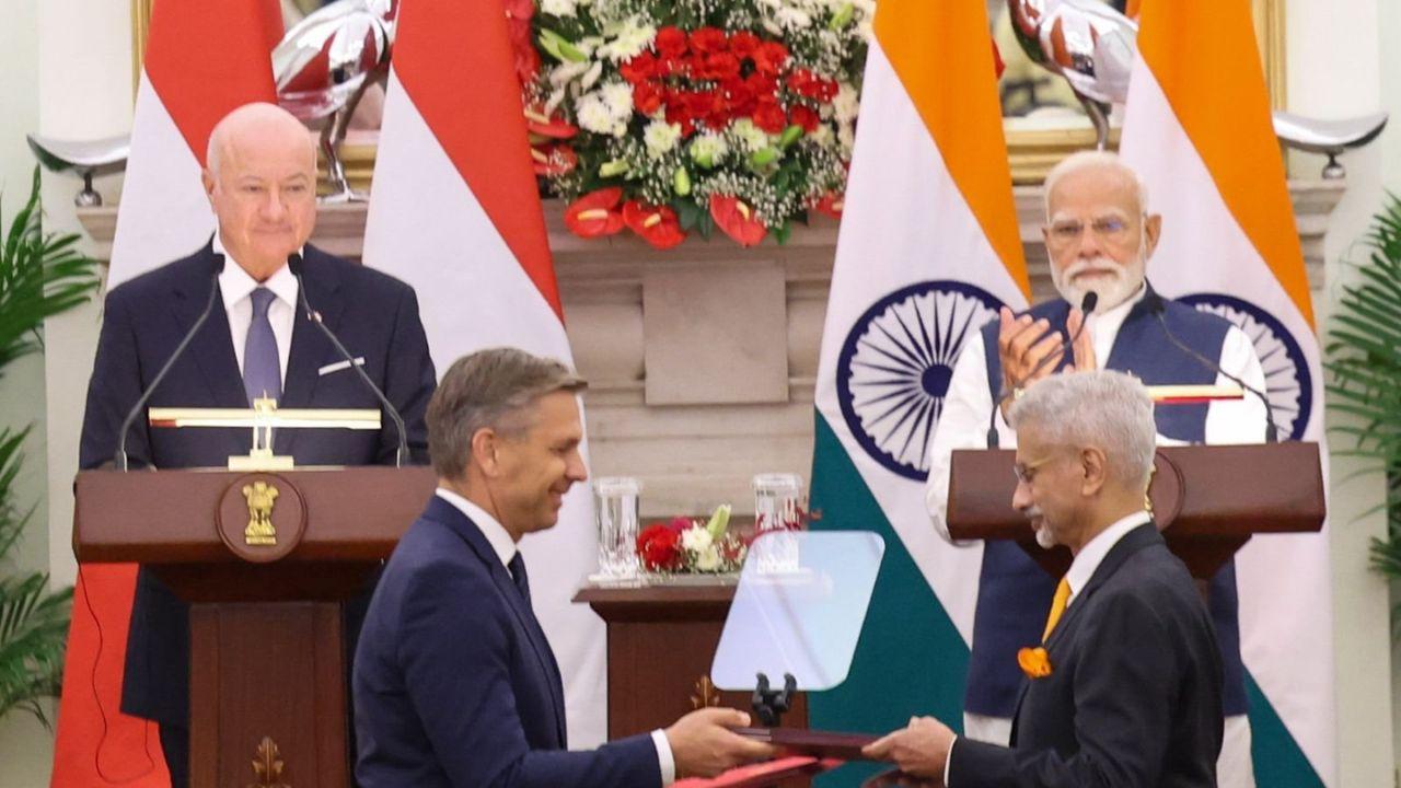 Earlier on Wednesday, External Affairs Minister S Jaishankar met with the Austrian Chancellor. The meeting marks a significant step in strengthening bilateral ties between the two nations, with high-level discussions scheduled to continue