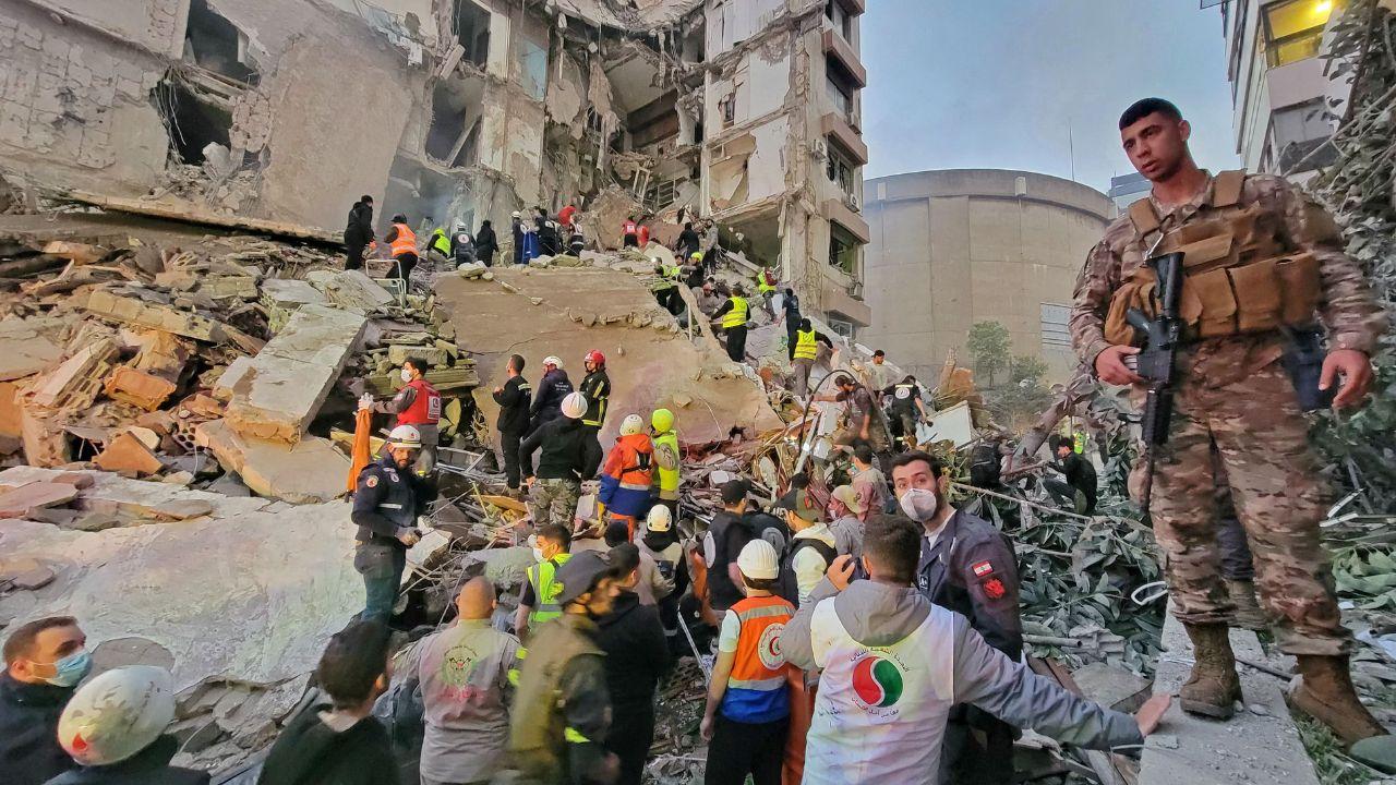 Israel also hit Beirut's southern suburbs and southern Lebanon, where Hezbollah holds sway, in parallel with strikes on the east