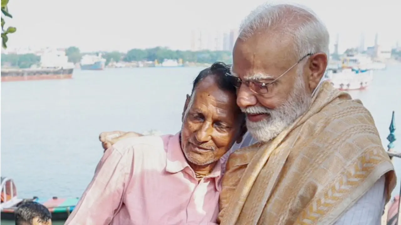 The PM posted a few photographs of his river trip on social media, in which he is seen seated on a wooden boat with a camera in hand, and the iconic Howrah Bridge and the Vidyasagar Setu are visible in the background