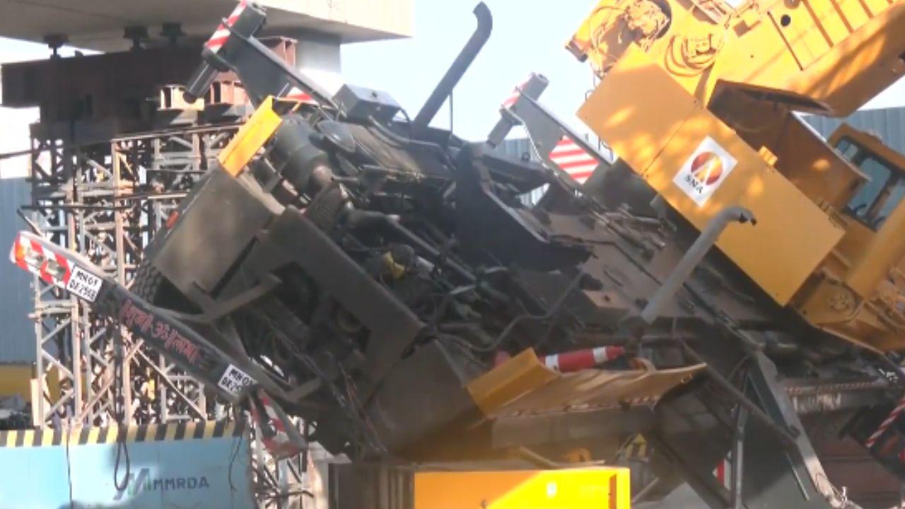 The incident happened near Asian Heart Hospital Junction at BKC; as per the officials no injuries have been reported