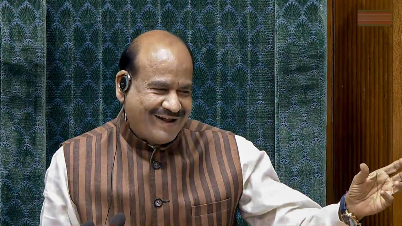 Lok Sabha Speaker Om Birla conducts proceedings in the House during the Special session of Parliament, in New Delhi
