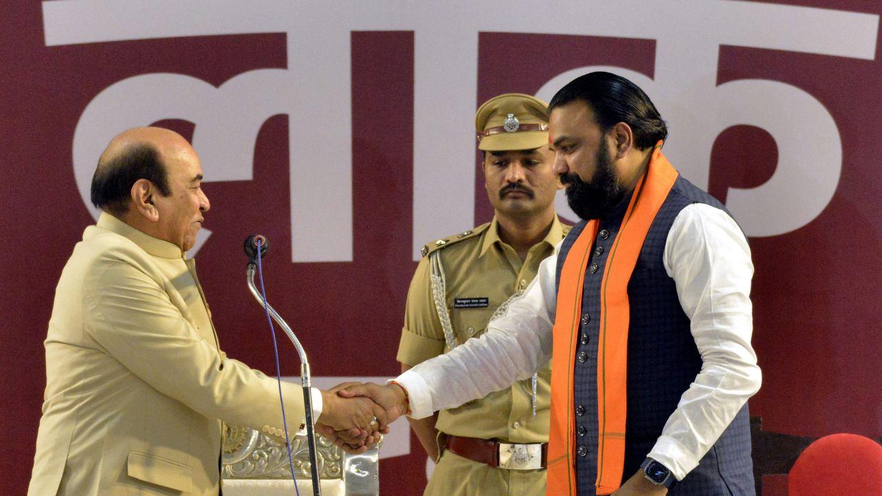 Nitish Kumar, who is now a Rajya Sabha MP, relinquished the chief minister's post on Tuesday, dissolving his cabinet in which Choudhary was a deputy chief minister and held the crucial home portfolio