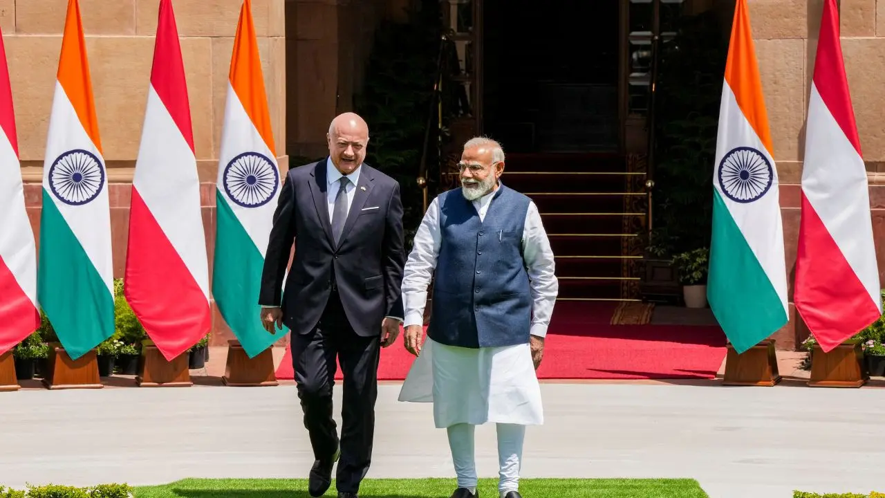 IN PHOTOS: PM Modi holds talks with Austrian Chancellor Stocker in New Delhi