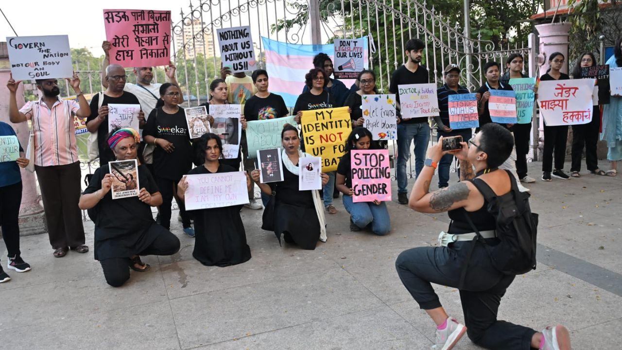 The candlelight vigil remained peaceful and silent