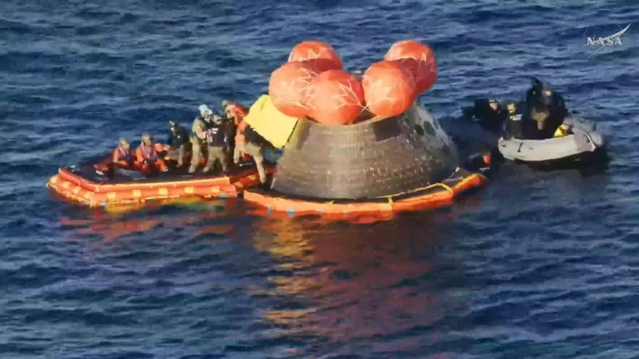 &ldquo;SPLASHDOWN!&rdquo; NASA said, confirming the crew was &ldquo;back on Earth&rdquo; after completing the mission