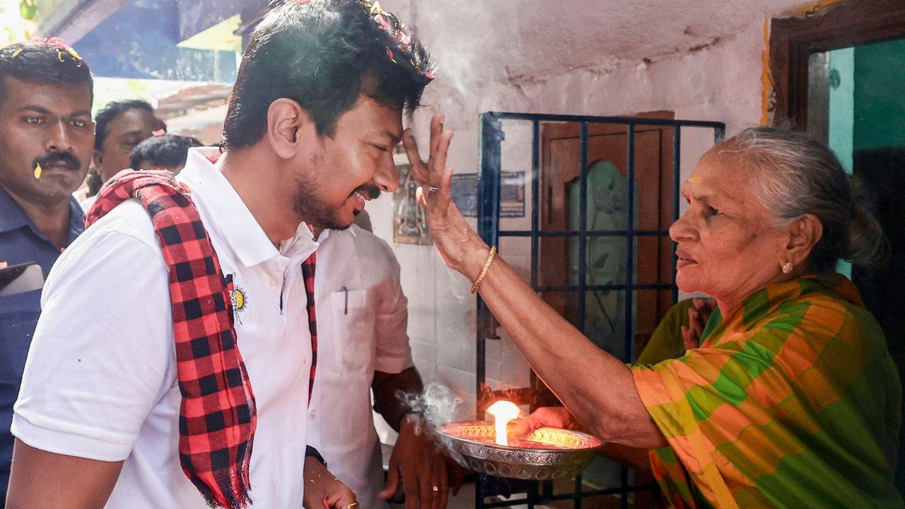 Udhayanidhi is the sitting MLA from the Chepauk-Thiruvallikeni seat. He is pitted against AIADMK candidate Adhirajaram. He told reporters, "We will create history, we will definitely win this time. Our leader will become the Chief Minister of Tamil Nadu for the second time"