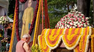 IN PHOTOS: PM Modi pays tributes to Babasaheb Ambedkar