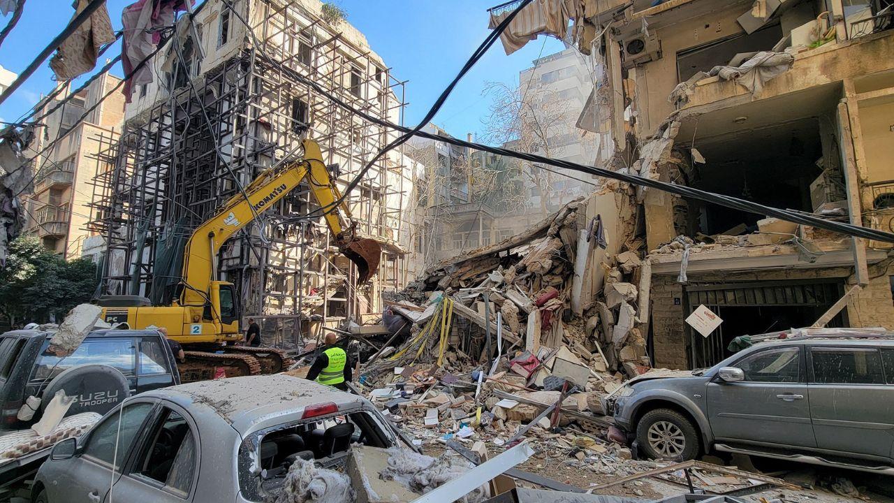 "People started running left and right, and smoke was billowing," said Ali Younes, who was waiting for his wife near Corniche Al-Mazraa, one of the areas targeted