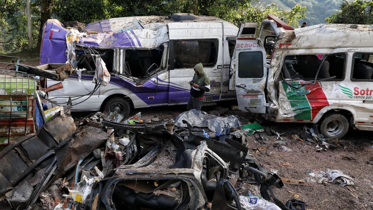 Gen. Hugo Lopez, commander of Colombia's Armed Forces, told a news conference that it was a "terrorist act" and blamed the network of a man known as "Ivan Mordisco" - one of Colombia's most wanted figures - and the Jaime Martinez faction. Both are dissidents of the now-defunct Revolutionary Armed Forces of Colombia that operate in the region.