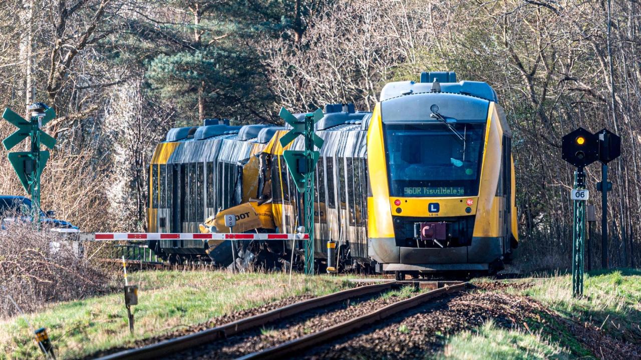 Officials originally said four people were critically injured but revised that figure hours after the crash. It was not immediately clear whether the train's drivers were among the victims.