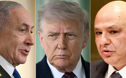 Israeli PM Benjamin Netanyahu, US President Donald Trump, and Lebanese President Joseph Aoun. PIC/AFP 