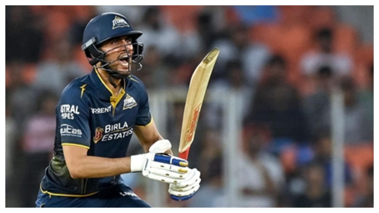 Hardik Pandya struck soon after, getting rid of the dangerous Jos Buttler. The MI captain trapped the English star leg before the wicket to give MI a perfect start. Soon, Shubman Gill departed too to put the Gujarat Titans into deeper trouble. (Pic: AFP)