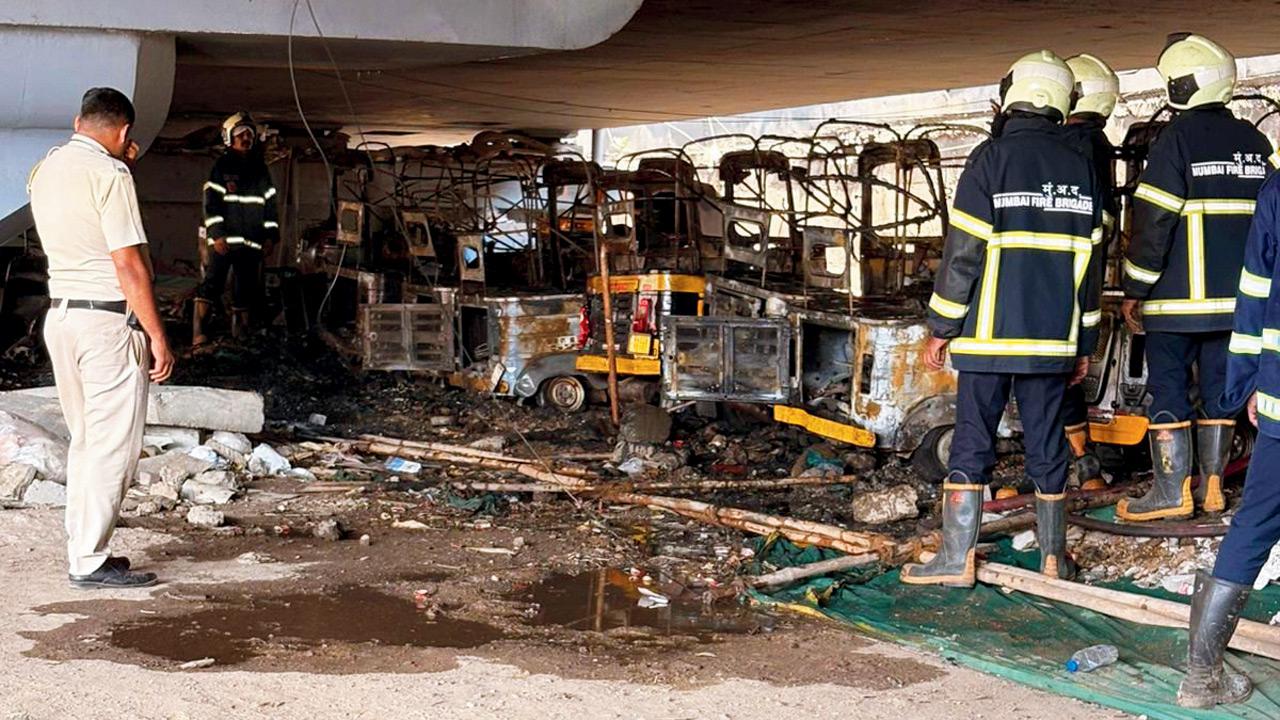 Fire brigade personnel at the spot