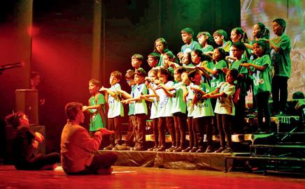 Young choristers from Gleehive perform at the 2025 edition of the showcase. PICS COURTESY/DAWN CORDO