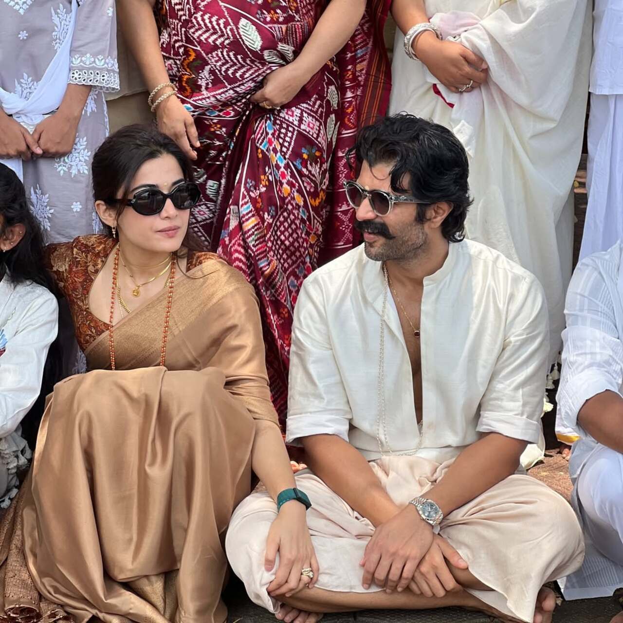 <p>The couple also visited a temple to seek blessings on her birthday, where they were seen wearing traditional outfits. </p> <p>The couple also visited a temple to seek blessings on her birthday, where they were seen wearing traditional outfits. </p>