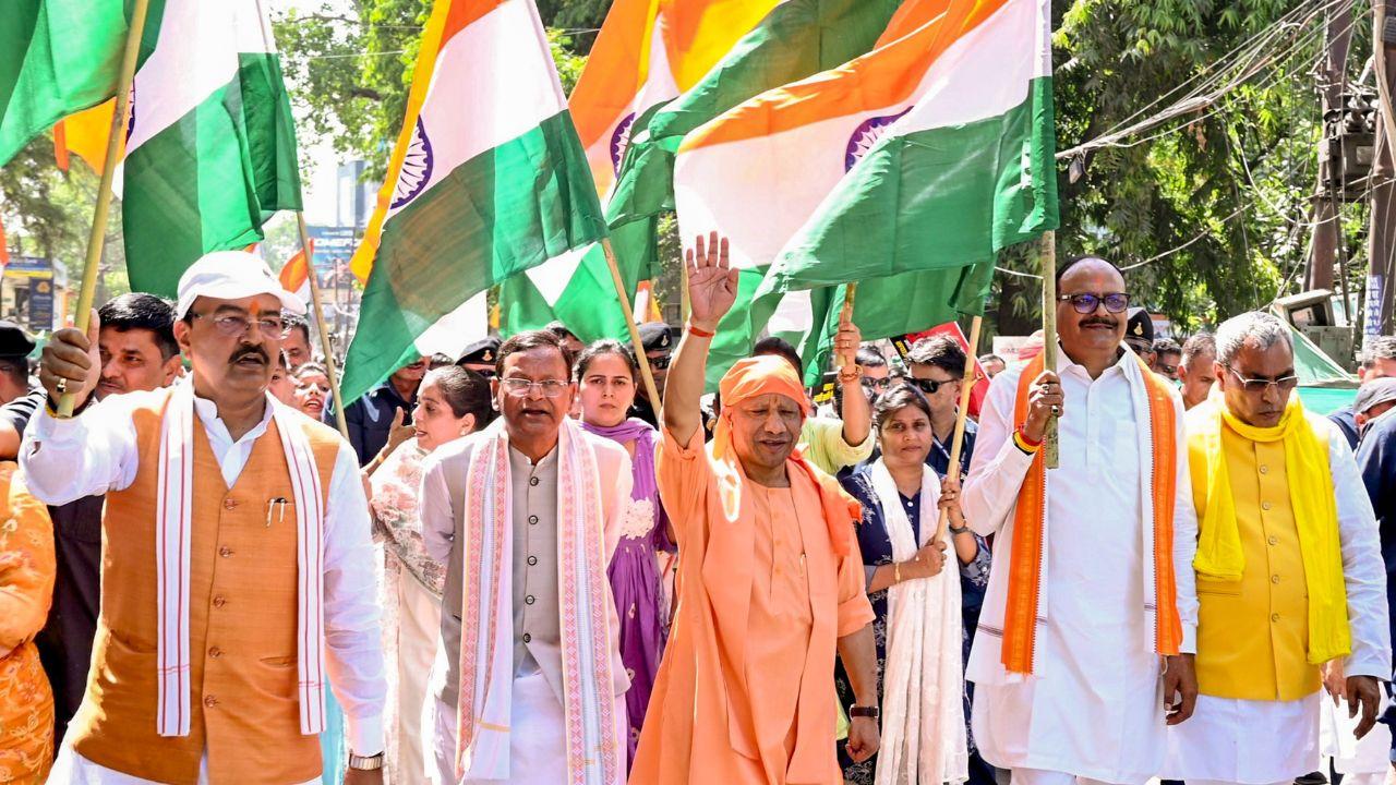 Through the foot march, the Chief Minister raised questions directed at the opposition