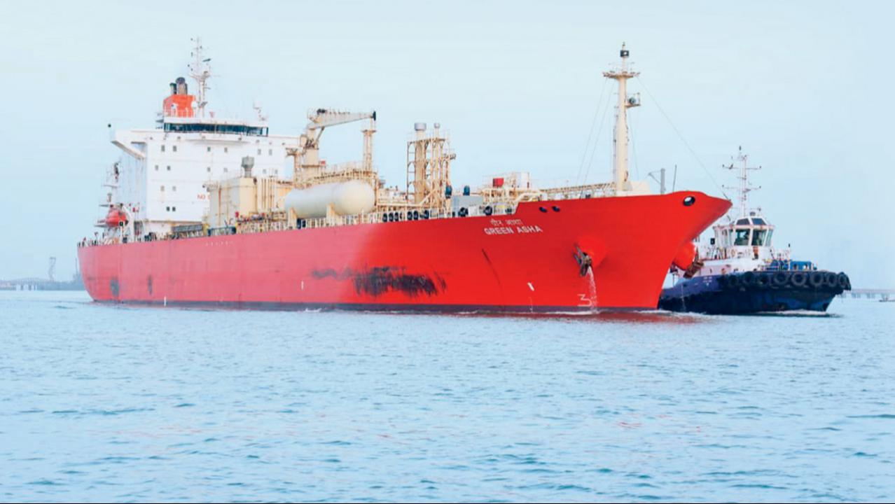 LPG tanker ‘Green Asha’ docks at JNPA amid West Asia tension