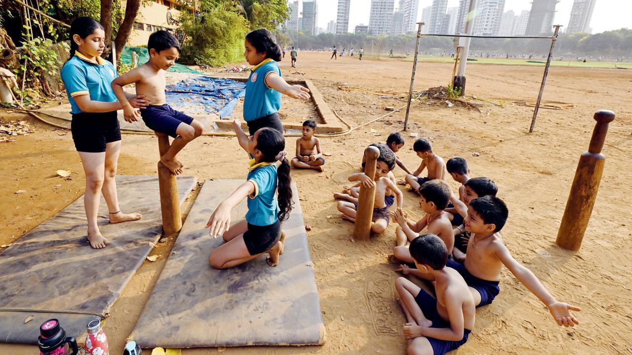 The camp encourages holistic growth, combining physical training with mental discipline through mallakhambh