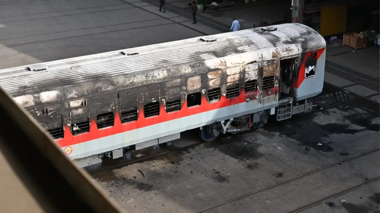 In Photos: Fire breaks out in train coach at Matunga workshop