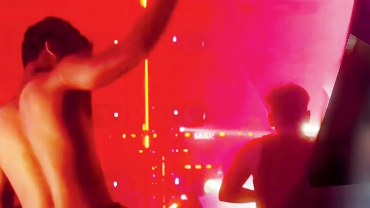 Screengrabs from social media videos show revellers at the NESCO gig on April 11