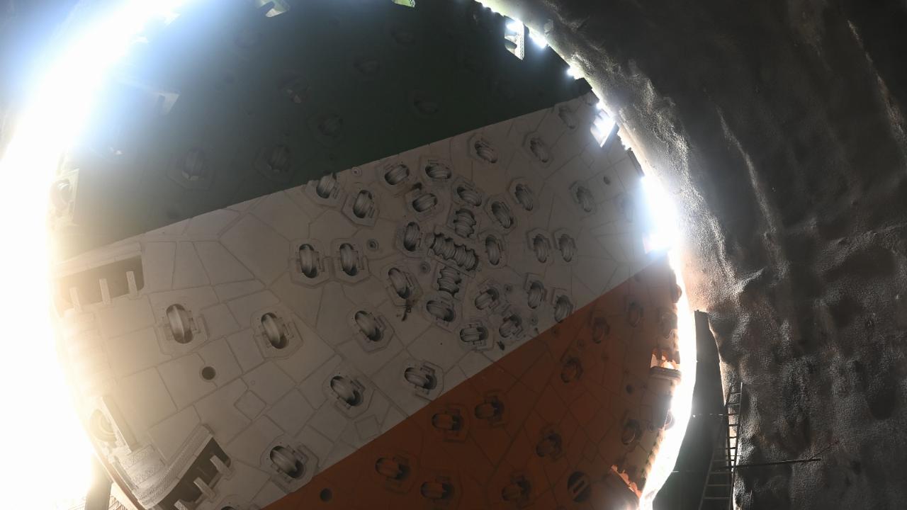 The powerful Herrenknecht slurry shield TBM 'Nayak' will bore through the rocky terrain beneath Sanjay Gandhi National Park as part of the Thane-Borivali twin tunnel project