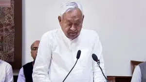 In Photos: Bihar CM Nitish Kumar takes oath as Rajya Sabha member