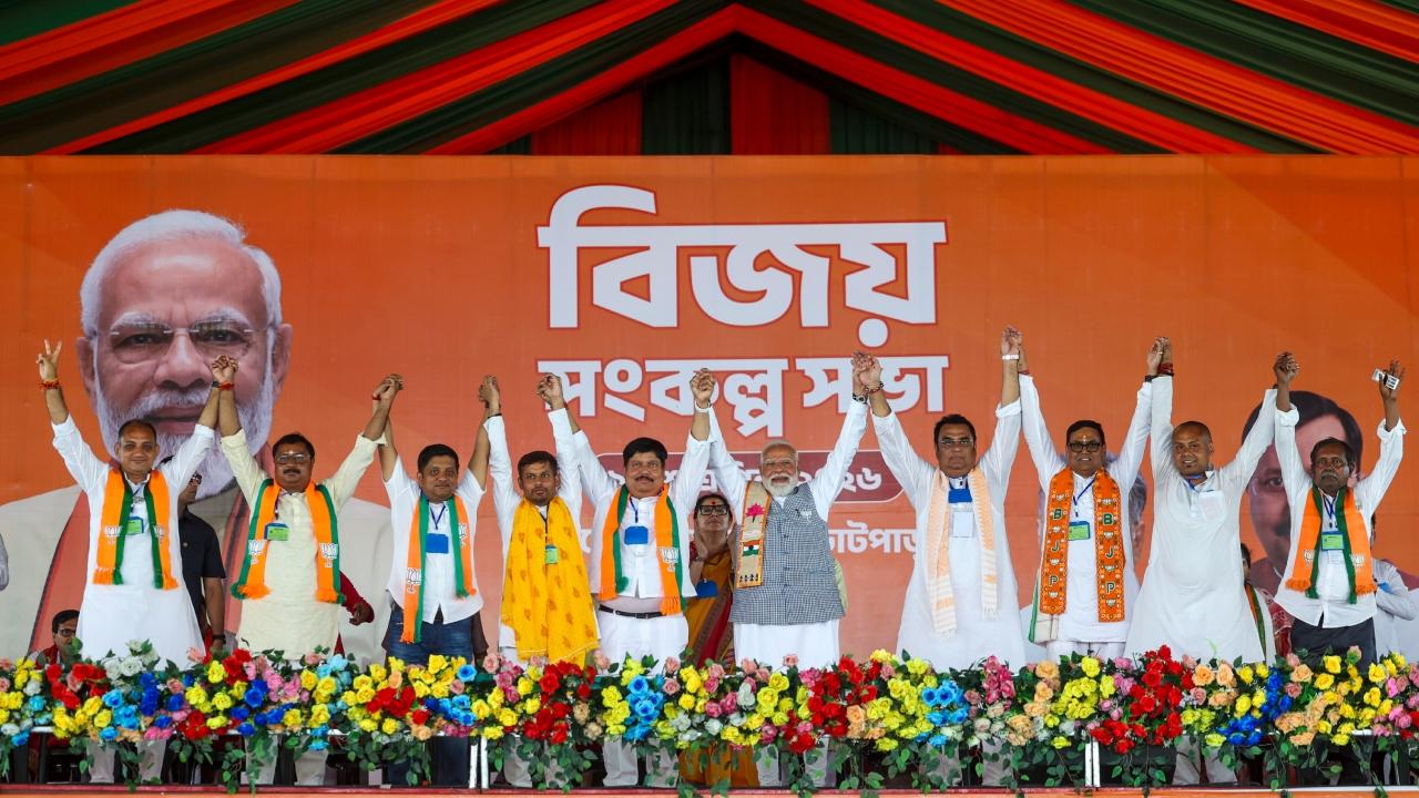 "Wherever I have gone in West Bengal, I have observed the mood of the people. I am returning with the conviction that after May 4, I will have to return to attend the BJP government's swearing-in ceremony," Modi said, drawing cheers.