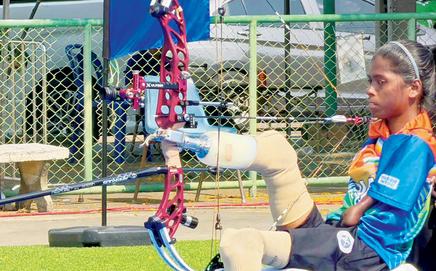 Indian para archer Payal Nag.  pic/Odisha Sports Ministry’s X