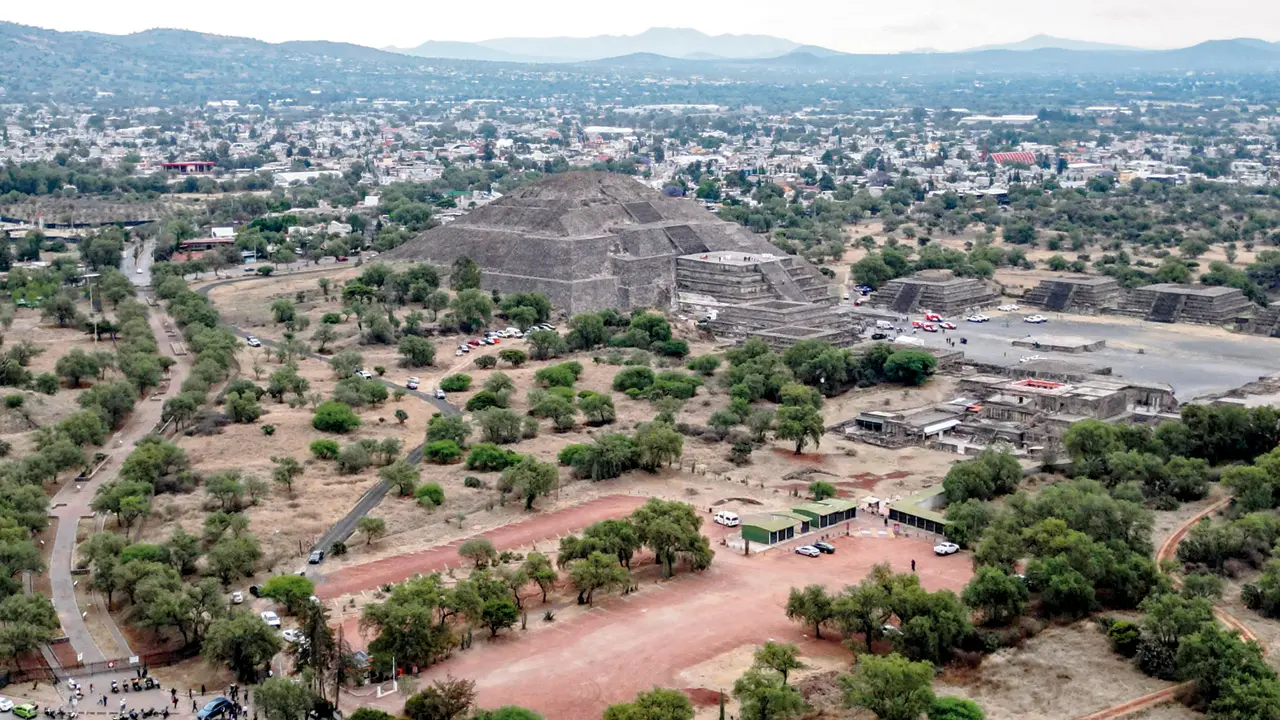 Pyramid of the Moon at the Teotihuacan archaeological zone. PIC/AFP