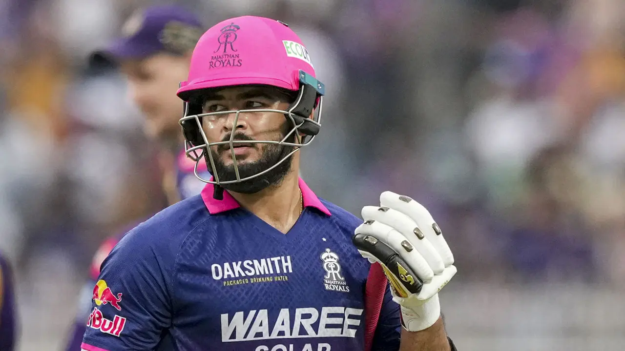 Riyan Parag. Pic/PTI