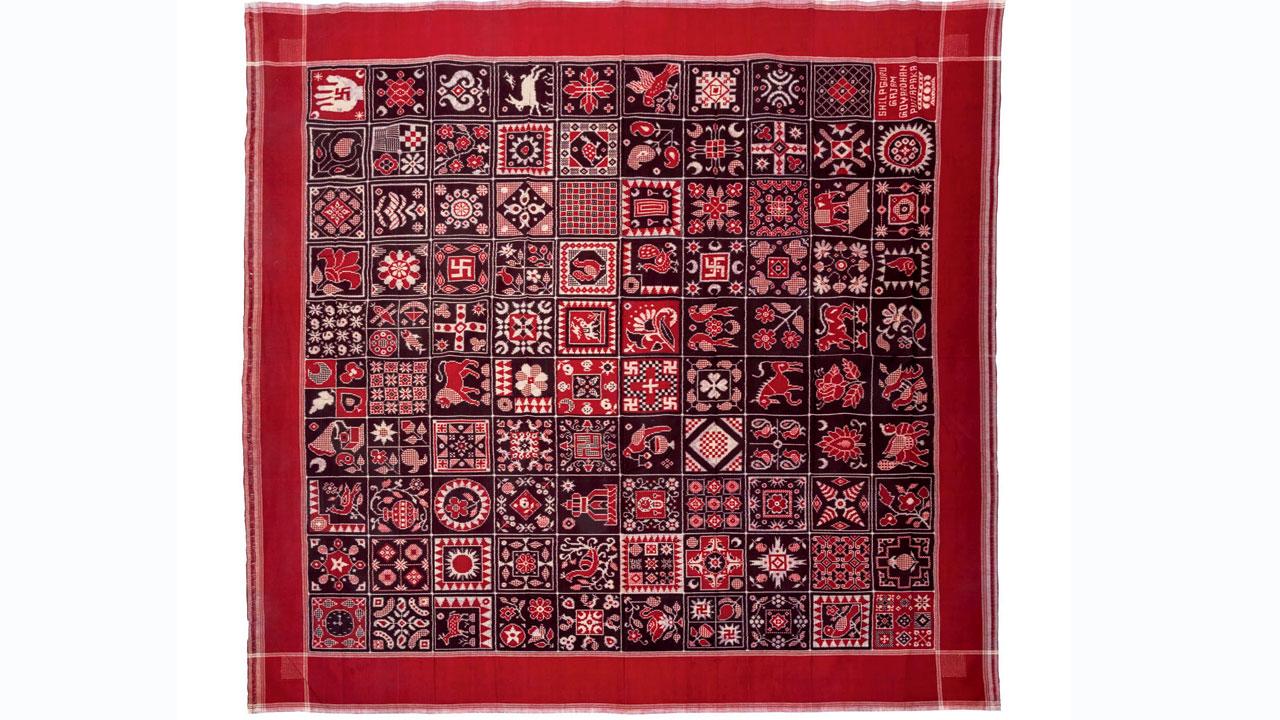 100-motif Telia Rumal by Gajam Govardhana