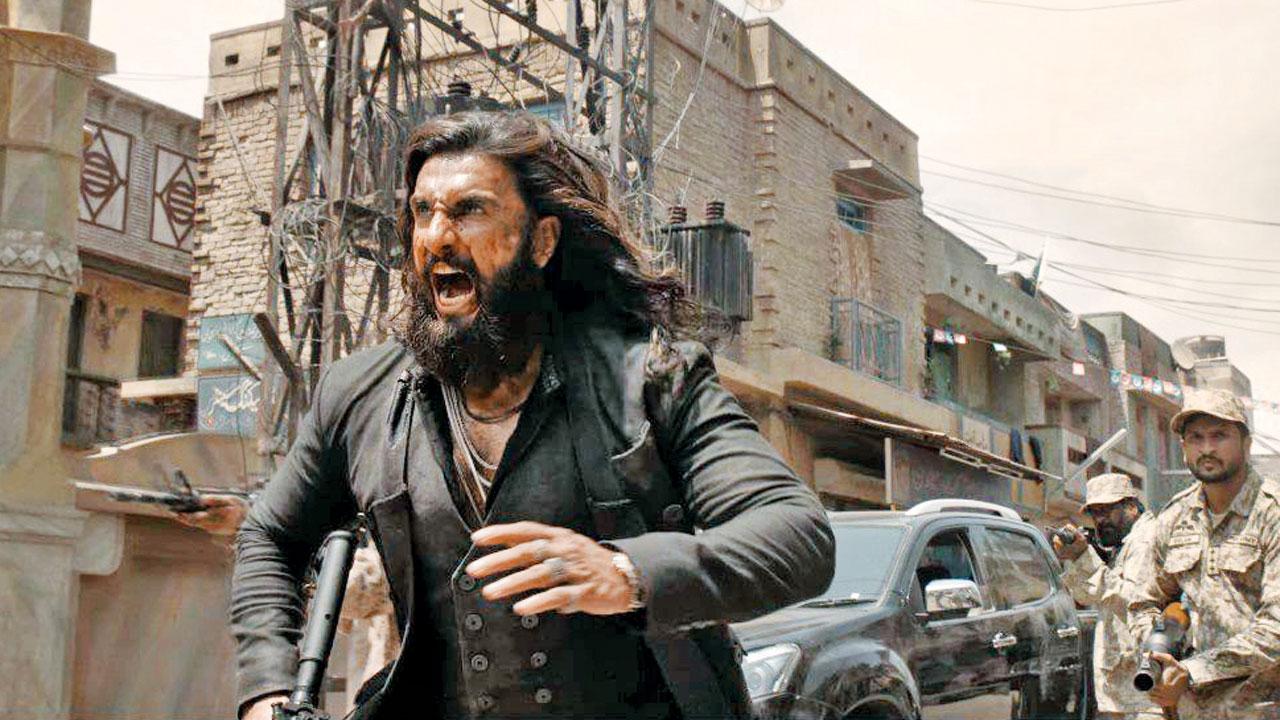 Ranveer Singh in ‘Dhurandhar: The Revenge’. Pics/Youtube