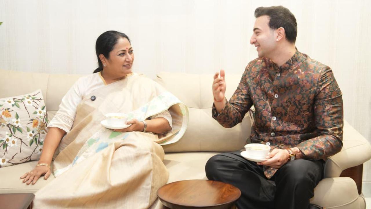 Rishab Rikhiram Sharma meets Delhi CM Rekha Gupta ahead of Delhi performance