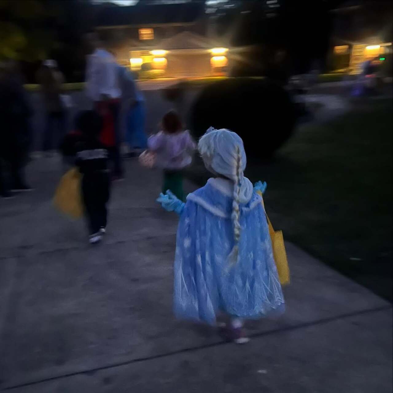 She had last shared pictures of her kids during Halloween last year