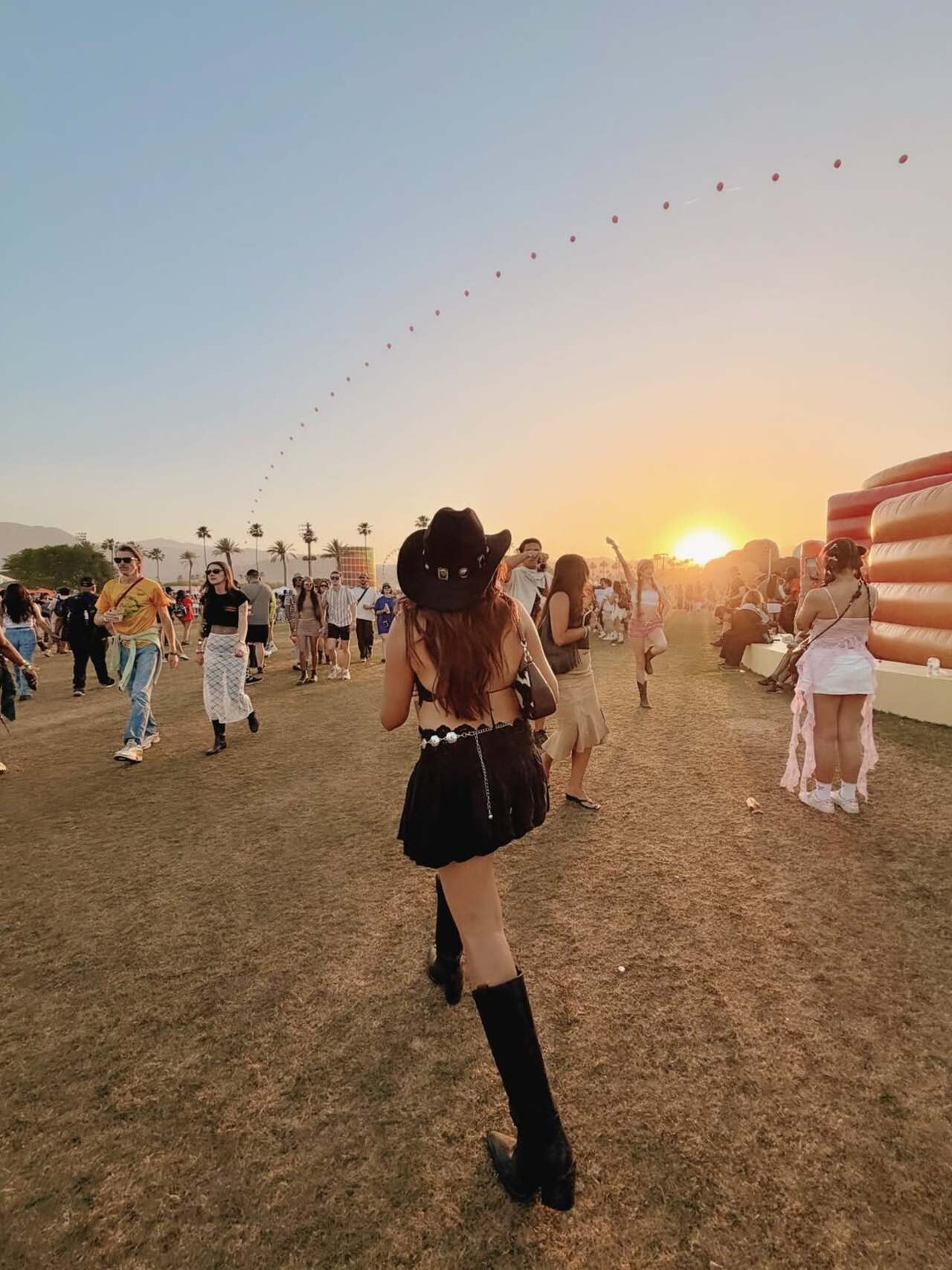 Aashna Shroff also brought cowboy aesthetics for the desert music festival