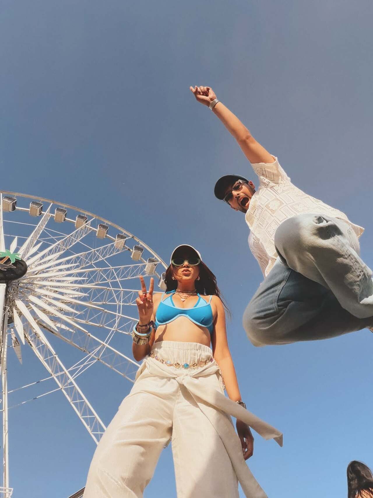 He posted "coachella looked good on us" on social media, indicating attendance and engagement with the festival's fashion and atmosphere