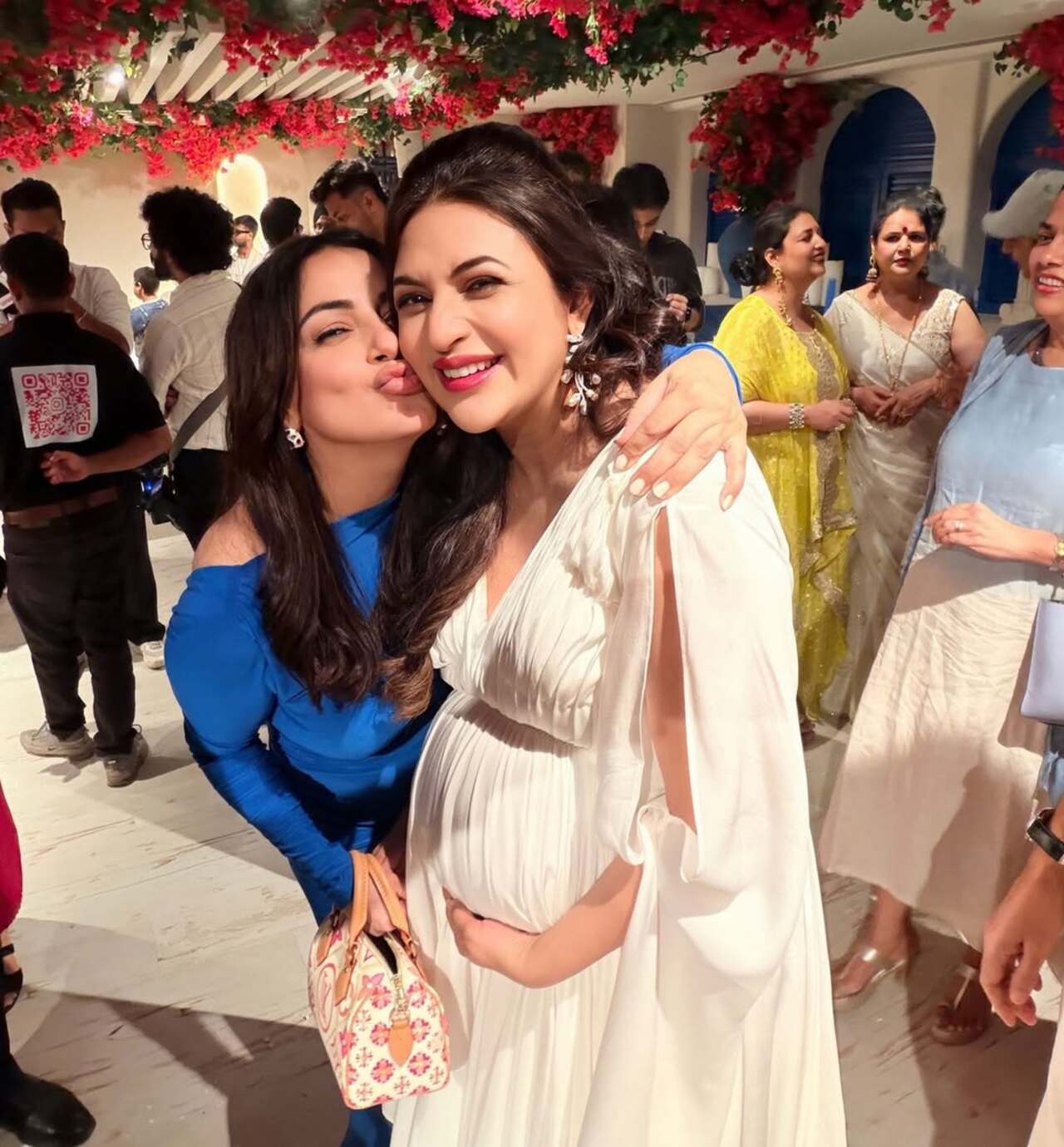 Shraddha Arya was also seen at the baby shower and was spotted showering love on soon-to-be mom Divyanka Tripathi. The sweet moment between the two actresses added warmth to the star-studded celebration.