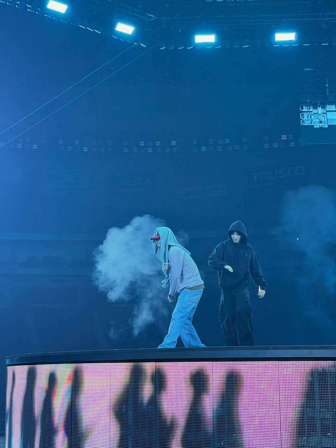 After the concert, V posted a carousel of pictures from his trip, which has raked millions of likes within hours.