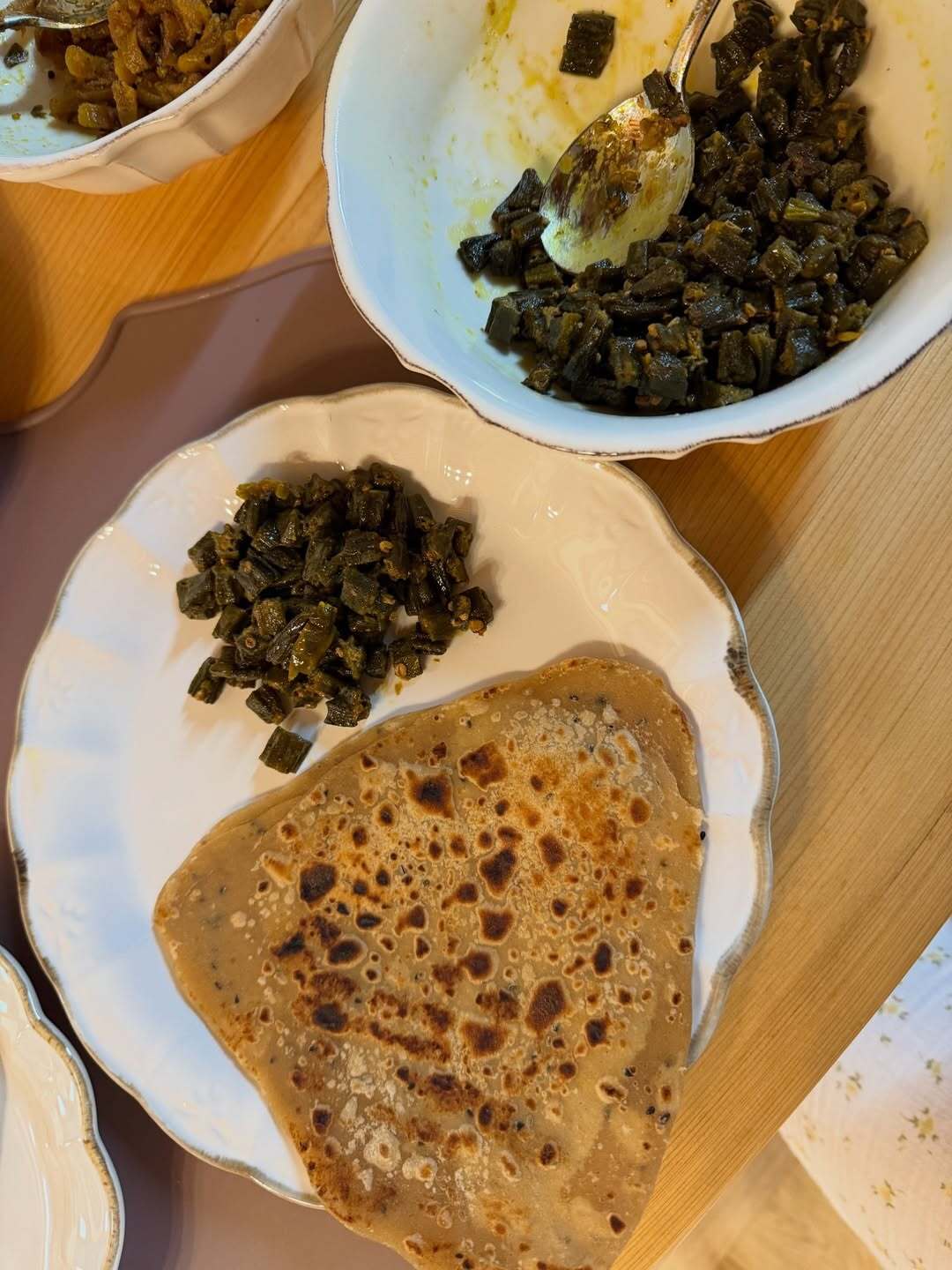 Hina Khan gave fans a homely glimpse from her South Korea trip as she indulged in a comforting Indian meal. The actress enjoyed simple bhindi ki sabzi with fresh roti.