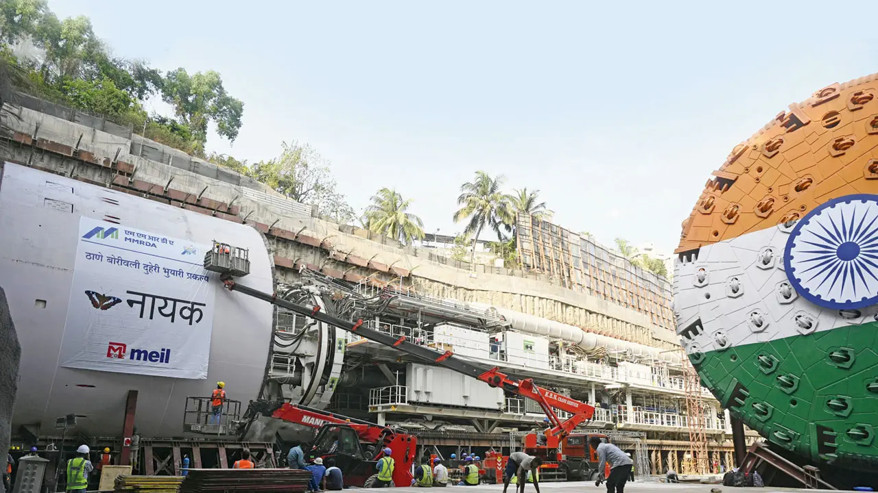 Thane-Borivli twin tunnel project gains pace as first TBM ‘Nayak’ set for launch