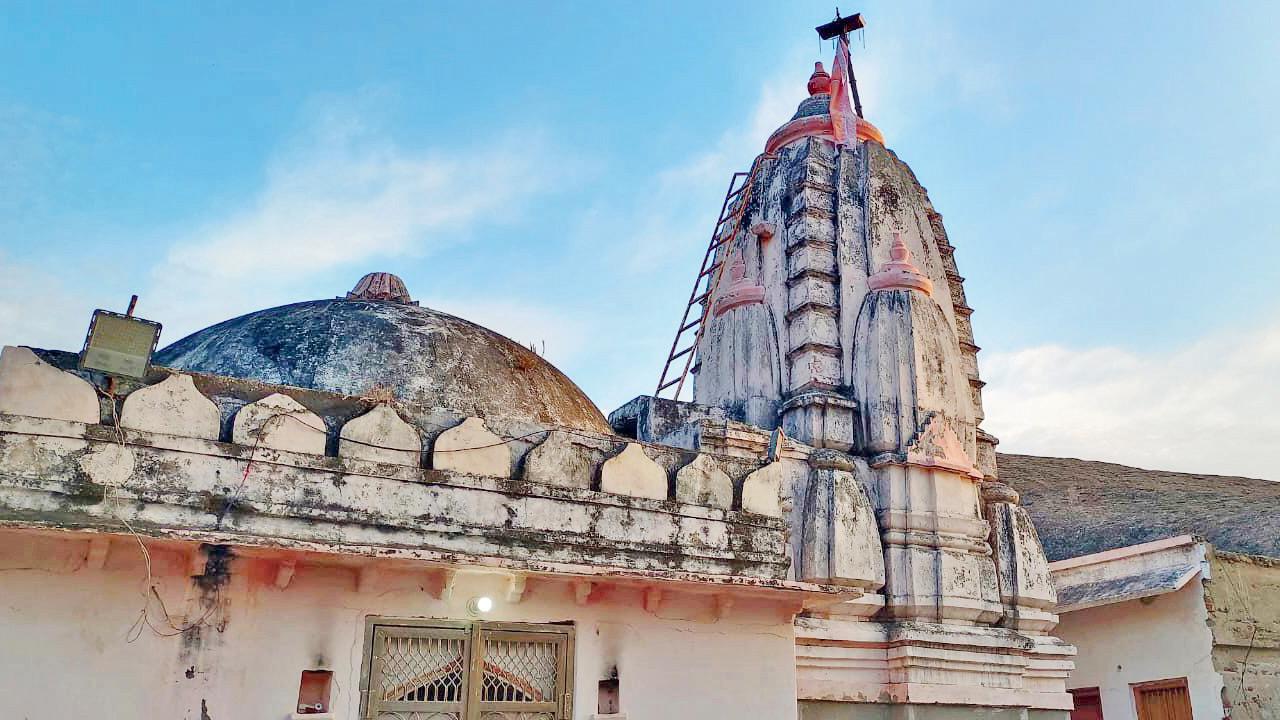 The hills around the village are dotted with temples on their peaks