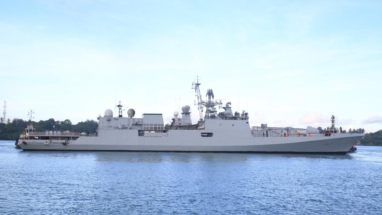 INS Trikand visits Mombasa for joint engagements with Kenya