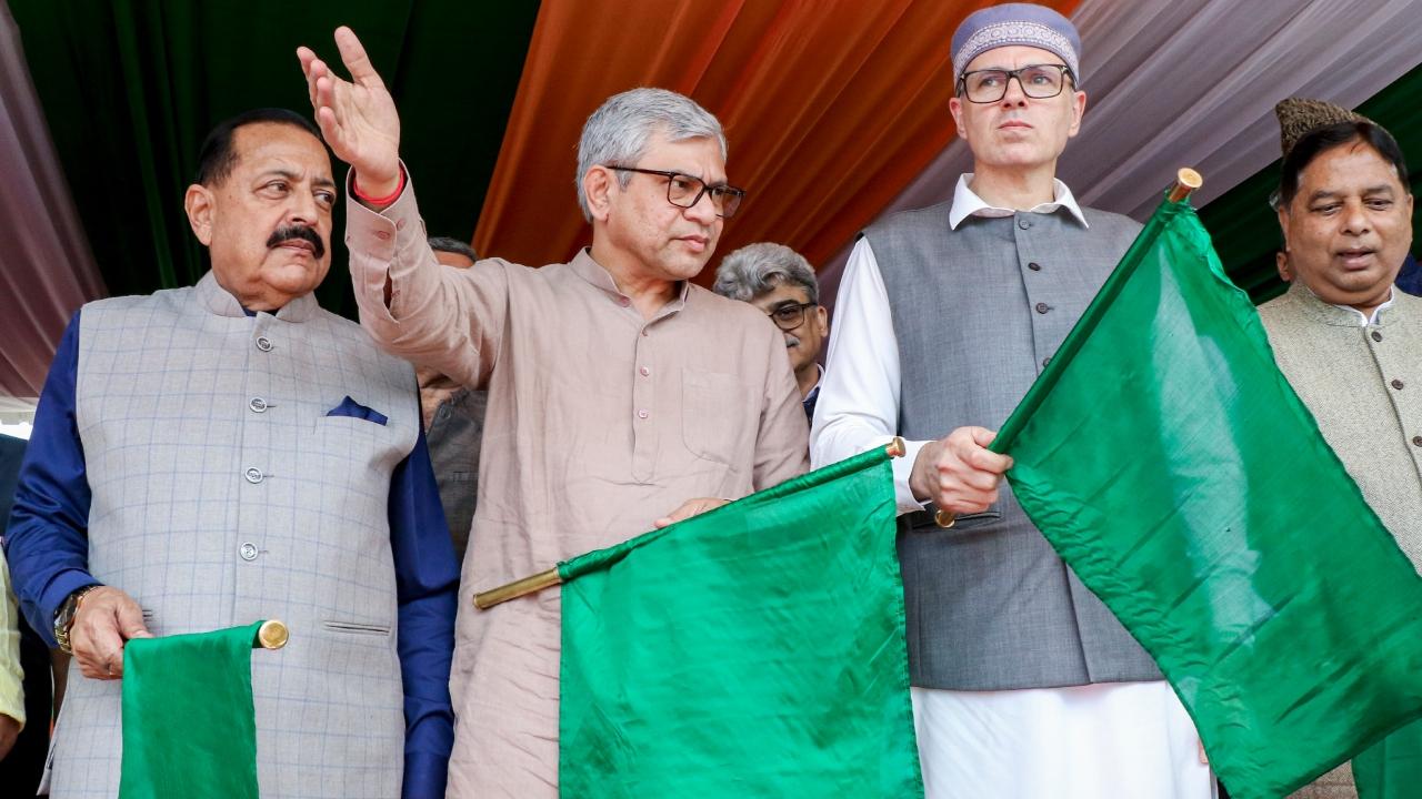 The work on the Rs 43,780-crore rail project, linking Kashmir to the rest of the country, began in the late 1990s, with the first train operating in the Kashmir Valley in October 2008.