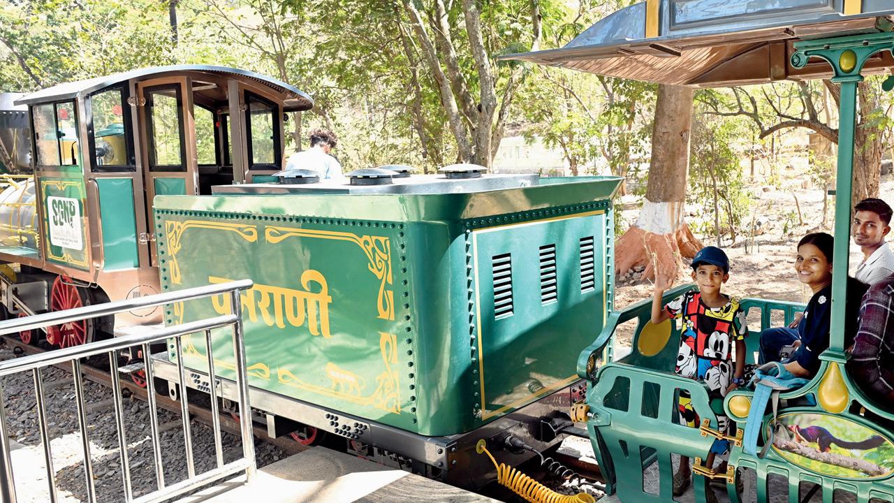 Visitors seen having fun on board Van Rani (jungle queen)