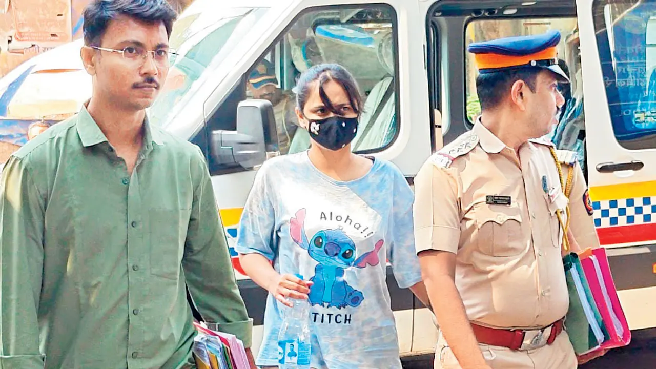 Zia Jacob is produced before the Borivli metropolitan magistrate court on Thursday. PICS/BY SPECIAL ARRANGEMENT