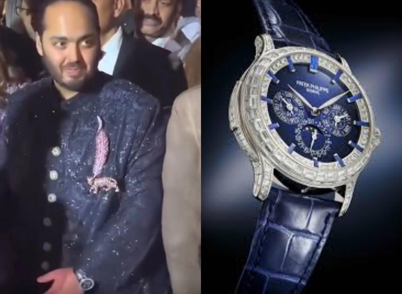 Patek Philippe Grand Complications Minute Repeater Perpetual Calendar Platinum Ref. 5374/300P
This one costs approximately Rs 10.5&ndash;11 crore. It sparkles with baguette-cut diamonds, a blue-lacquered dial, and sapphire hour markers. It is an off-catalogue, VVIP-only release &ndash; not listed in regular Patek brochures and available exclusively to elite clientele.