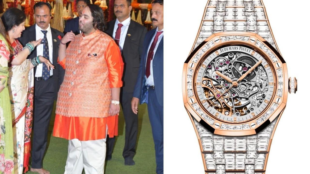 Audemars Piguet &ndash; Royal Oak Double Balance Wheel Openworked Full Diamond
The 18-carat pink gold timepiece is set with 436 baguette cut diamonds that are placed on the bracelet, bezel and crown to give a stunning shimmering appearance. It's approximate value is USD 1.63 million, which in Indian currency converts to Rs.&nbsp;13,54,96,521.