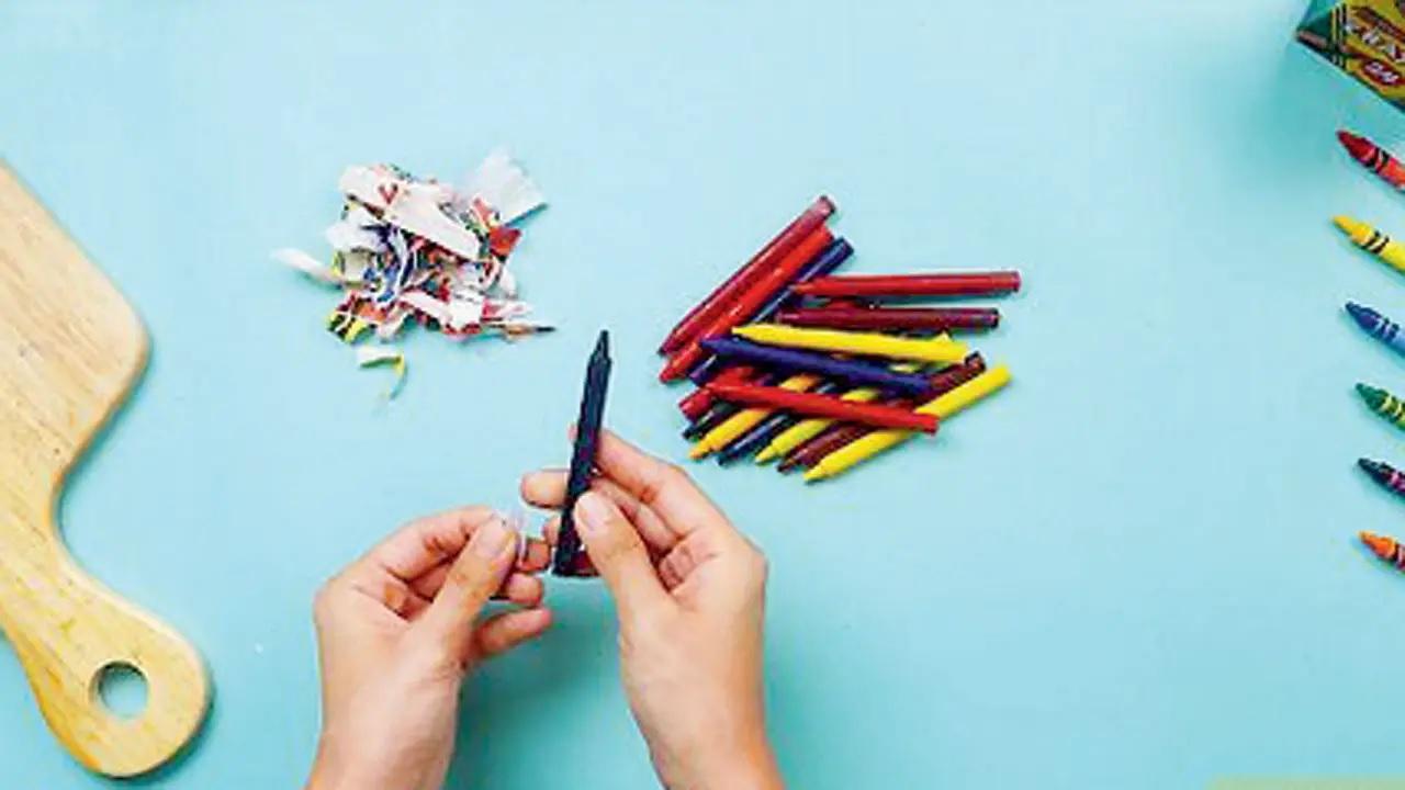 Melting CrayonsTake advantage of this energy sucking summer heat to create this fun crayon art project. It is just hot enough outside to melt crayons! All the supplies needed for this are supplies you probably already have at home. It is a part science, part art project and also works as a really cool display!